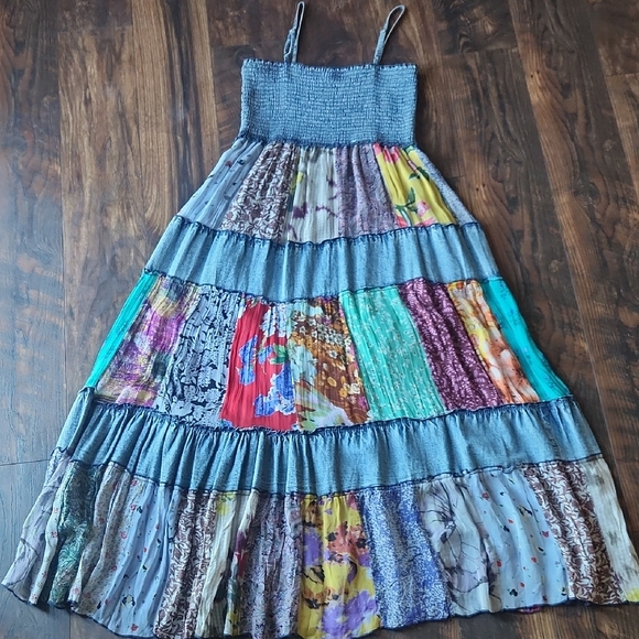 Young Threads Dresses & Skirts - Young Threads Patchwork Maxi Dress